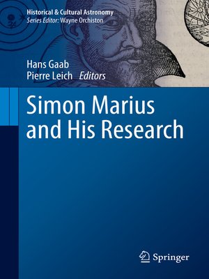 cover image of Simon Marius and His Research
